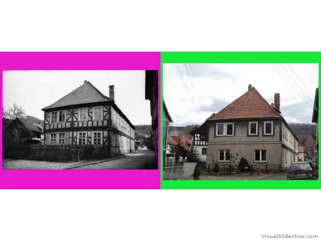 Suhler Str. ehemals Pfarrgasse Pfarrhaus Wohnhaus von Dr. theol. Bernhard Ferdinand Holzapfel  z. Zt. Unbewohnt